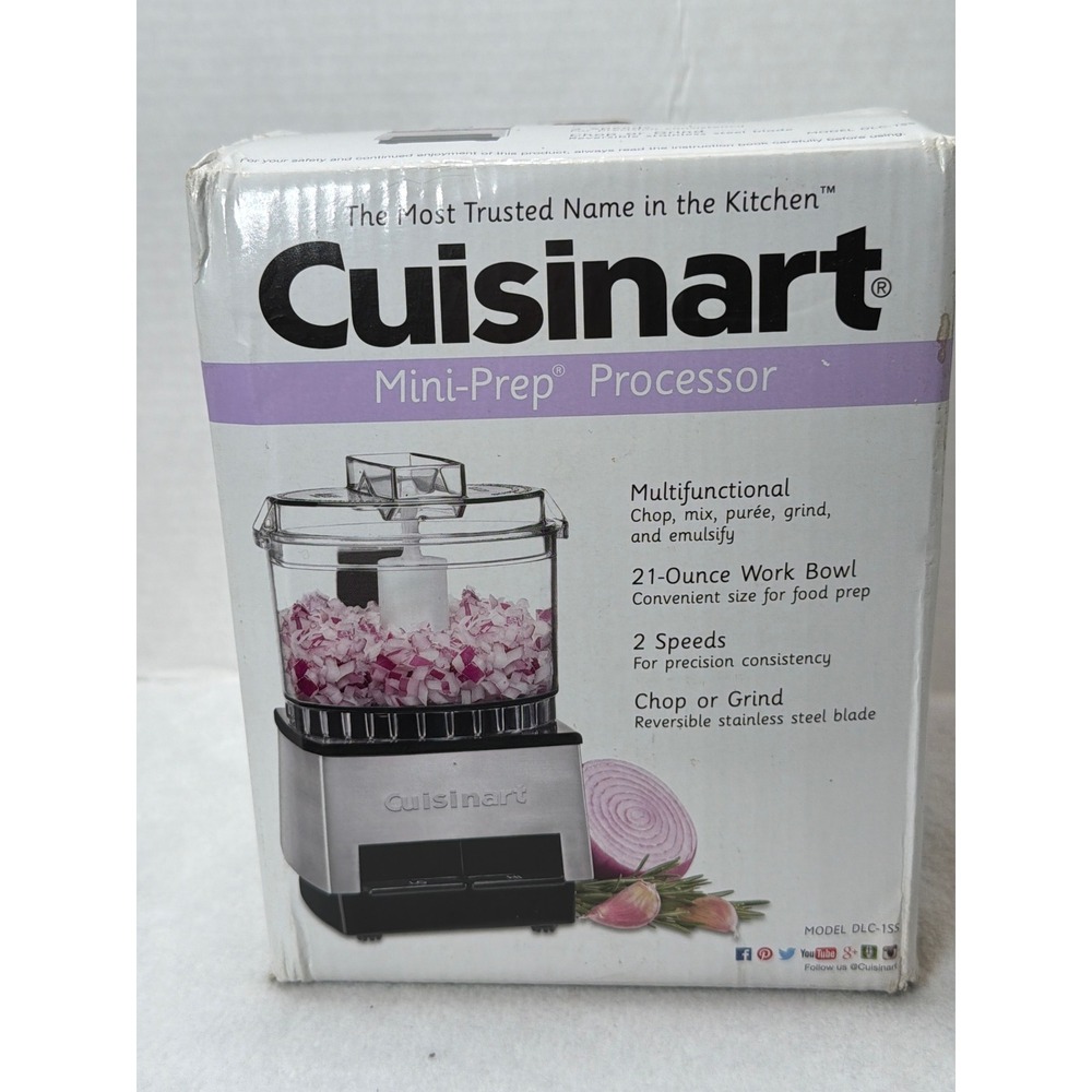 NIB‎ 2015 Cuisinart Mini-Prep Processor DLC-1SS 21oz 2-Speed Food Processor
